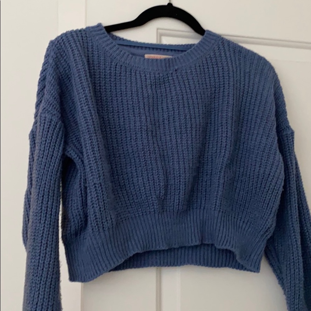 urban outfitters vintage blue cropped sweater